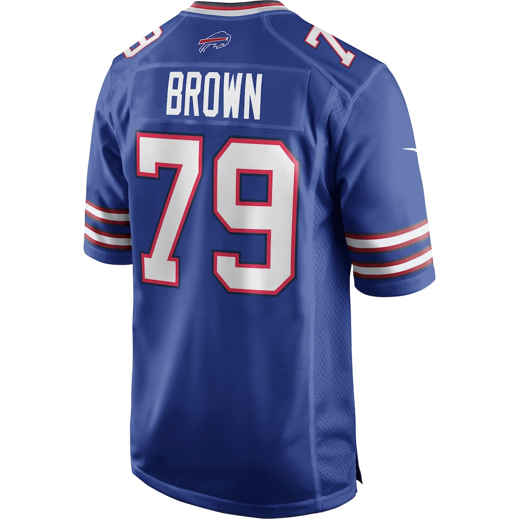 Odoa B.Bills #79 Ruben Brown Royal Game Retired Player Jersey