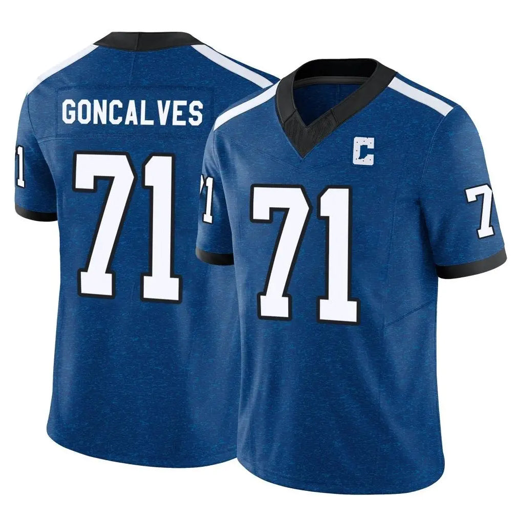 IN.Colts #71 Matt Goncalves Player Royal Limited Indiana Nights Alternate Vapor F.U.S.E. Home Game Odoa Stitched Jerseys