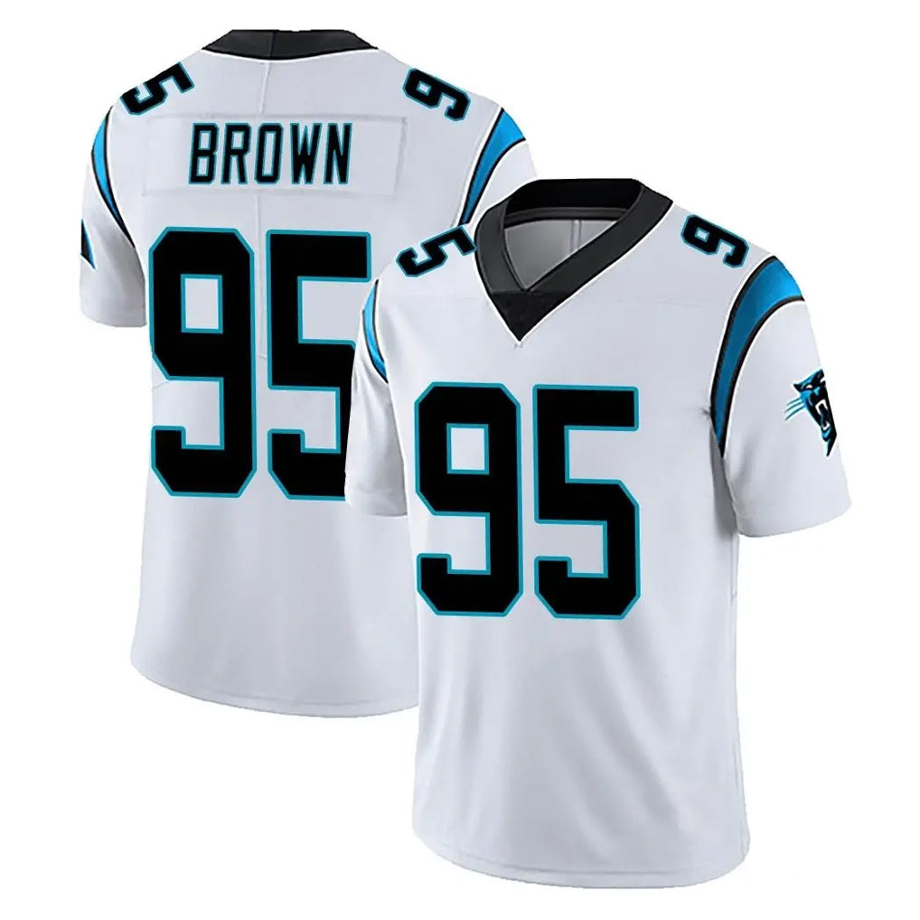 C.Panthers #95 Derrick Brown Player White Vapor Untouchable Limited Game Odoa Stitched Jerseys