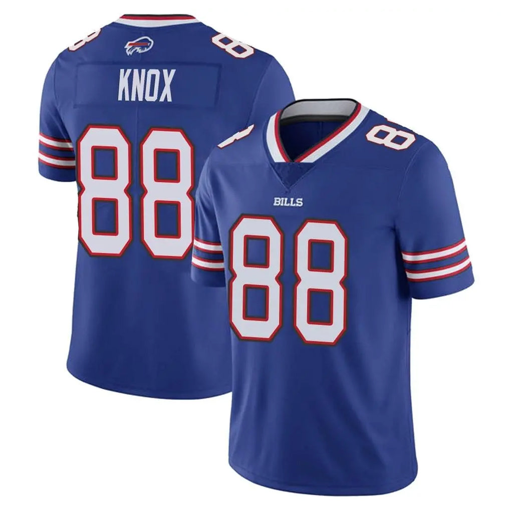 B.Bills #88 Dawson Knox Player Royal Vapor Untouchable Limited Odoa Stitched Jerseys