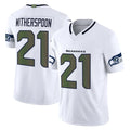 S.Seahawks #21 Devon Witherspoon Whitel Rivalries Vapor Limited Home Game Odoa Stitched Jerseys
