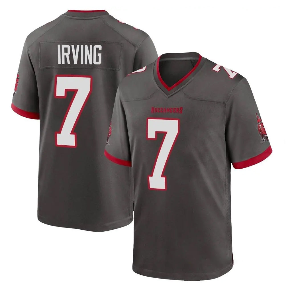 TB.Buccaneers #7 Bucky Irving Player Pewter Alternate Home Game Odoa Stitched Jerseys