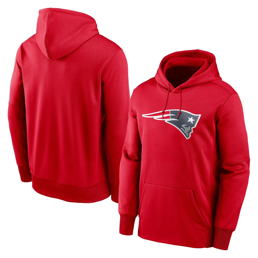 NE.Patriots ## Patriots Blank Player Red LOGO Pullover Hoodies Home Game Odoa Stitched Jerseys