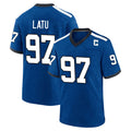 IN.Colts #97 Laiatu Latu Player Royal Alternate Indiana Nights Home Game Odoa Stitched Jerseys