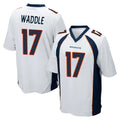 D.Broncos #17 Jaylen Waddle Player White Game Odoa Stitched Jerseys
