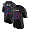NY.Giants #21 Paulson Adebo Player Carbon Fashion Limited Home Game Odoa Stitched Jerseys