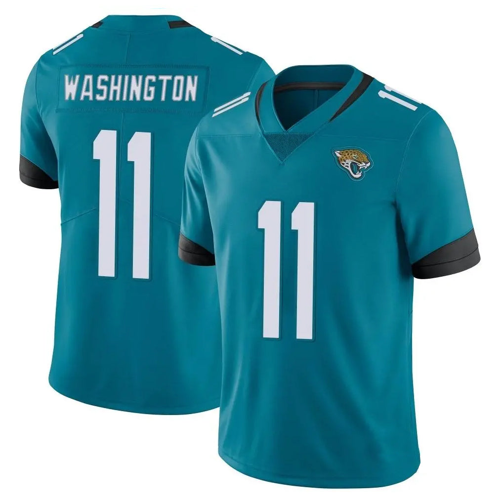 J.Jaguars #11 Parker Washington Player Teal Vapor Untouchable Limited Home Game Odoa Stitched Jerseys