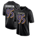 B.Ravens #95 Tavius Robinson Player Black Carbon Fashion Home Game Odoa Stitched Jerseys