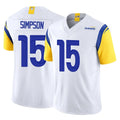 LA.Rams #15 Ty Simpson Player White Limited Vapor F.U.S.E. Home Game Odoa Stitched Jerseys