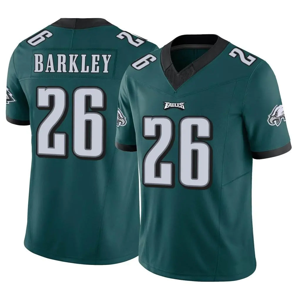 P.Eagles #26 Saquon Barkley Player Team Color Green Limited Vapor F.U.S.E. Home Game Odoa Stitched Jerseys