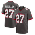 TB.Buccaneers #27 Zyon McCollum Player Pewter Alternate Home Game Odoa Stitched Jerseys