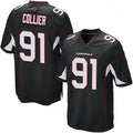 A.Cardinals #91 L.J. Collier Player Black Game Odoa Stitched Jerseys
