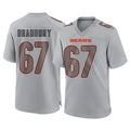 C.Bears #67 Garrett Bradbury Player Gray Atmosphere Fashion Game Odoa Stitched Jerseys