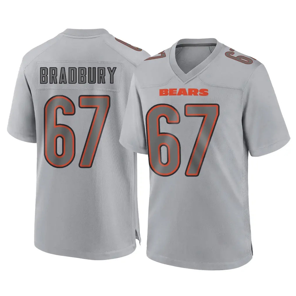 C.Bears #67 Garrett Bradbury Player Gray Atmosphere Fashion Game Odoa Stitched Jerseys