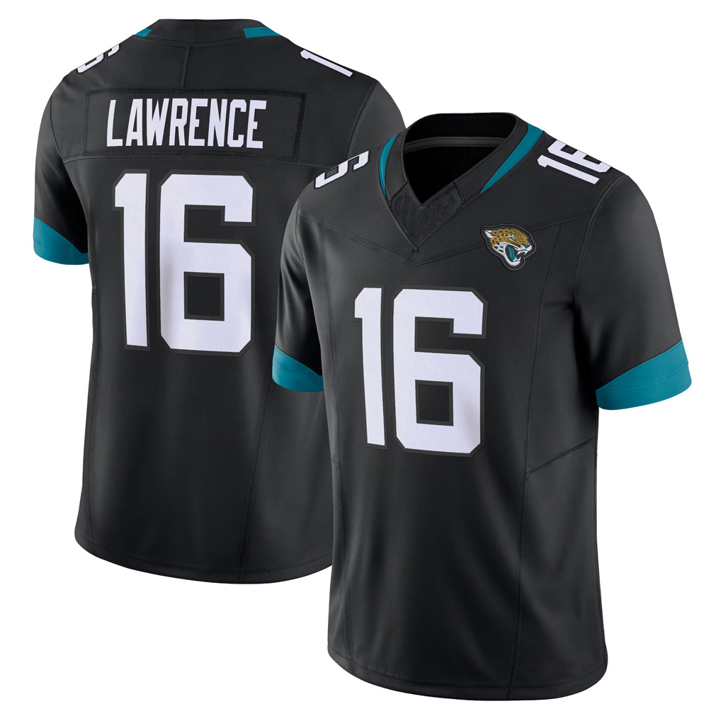 J.Jaguars #16 Trevor Lawrence Player Black Vapor F.U.S.E. Limited Home Game Odoa Stitched Jerseys