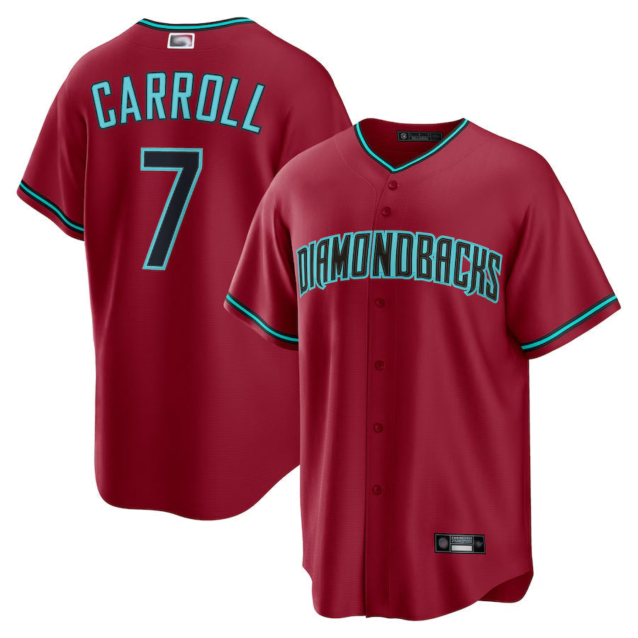 Odoa A.Diamondbacks #7 Corbin Carroll Player Red Home Replica Personalized Stitched Jerseys