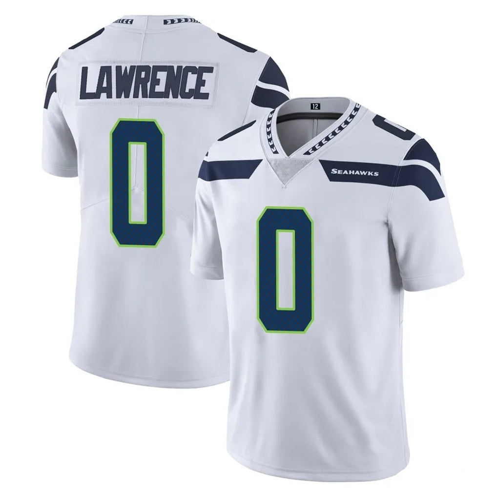 S.Seahawks #0 DeMarcus Lawrence Player White Limited Vapor Untouchable Home Game Odoa Stitched Jerseys