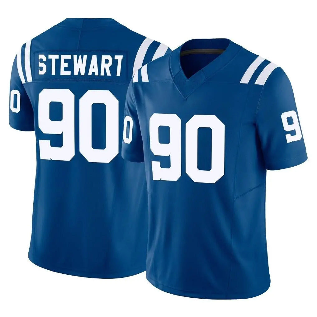 IN.Colts #90 Grover Stewart Player Royal Limited Vapor F.U.S.E. Home Game Odoa Stitched Jerseys