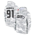 S.Seahawks #91 Byron Murphy II Player Arctic Camo Limited Salute to Service Pullover Hoodies Game Odoa Stitched Jerseys