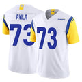 LA.Rams #73 Steve Avila Player White Limited Vapor F.U.S.E. Home Game Odoa Stitched Jerseys