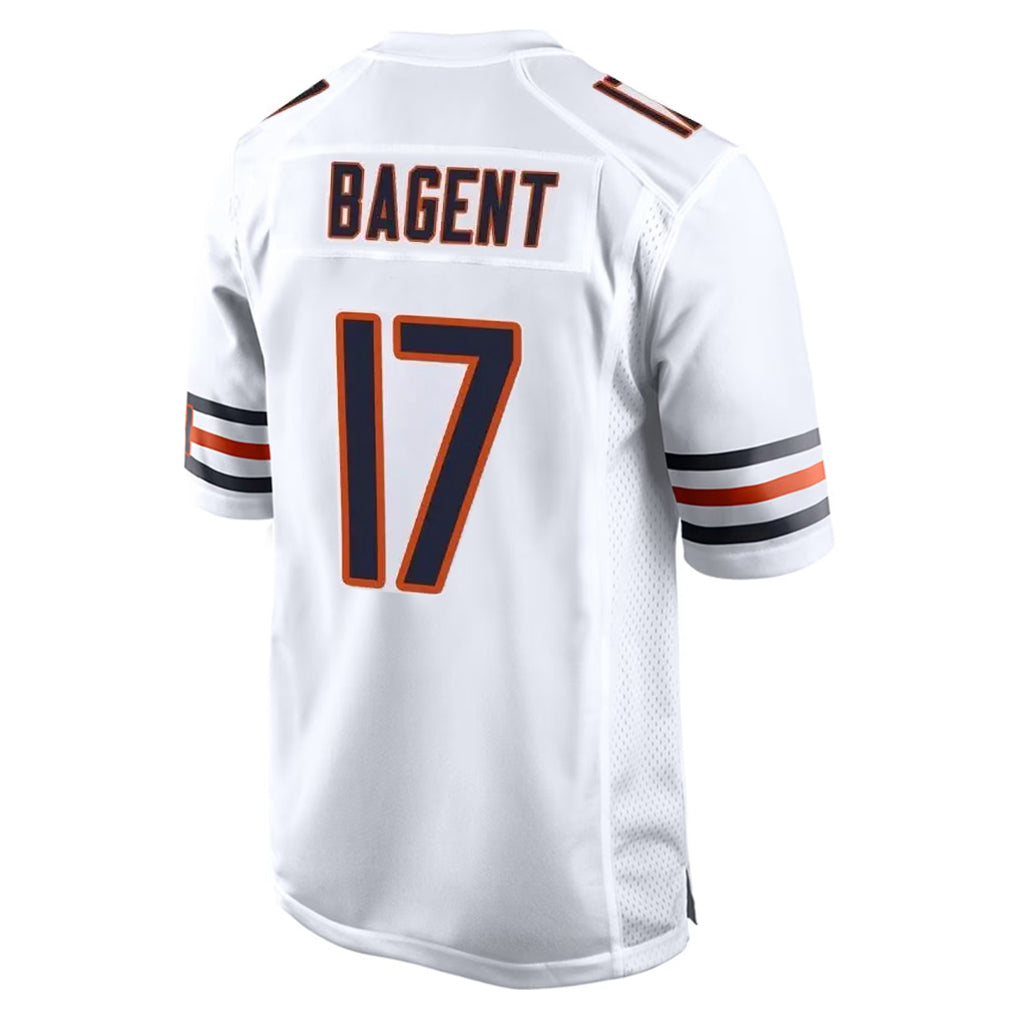 C.Bears #17 Tyson Bagent Player White Home Game Odoa Stitched Jerseys