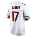 C.Bears #17 Tyson Bagent Player White Home Game Odoa Stitched Jerseys