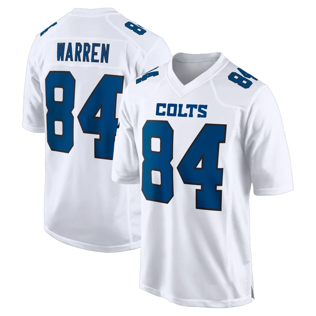 IN.Colts #84 Tyler Warren Player White Tundra Fashion Home Game Odoa Stitched Jerseys