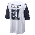 Odoa D.Cowboys #21 Ezekiel Elliott White Team Game Jersey