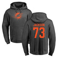 M.Dolphins #73 Austin Jackson Player Darkgray Pullover Hoodies Limited Odoa Stitched Jerseys