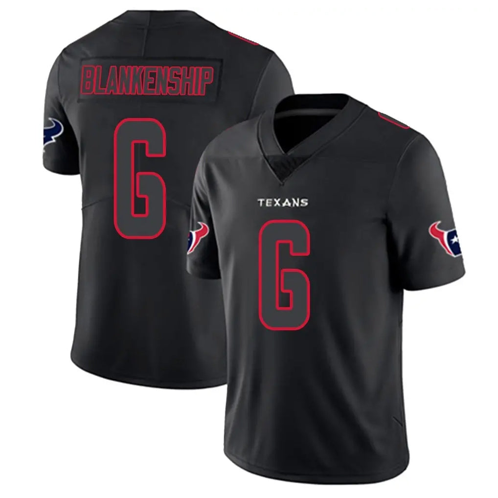 H.Texans #6 Reed Blankenship Player Black Impact Limited Game Odoa Stitched Jerseys