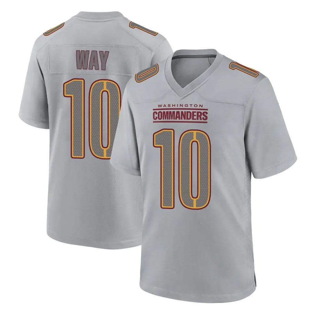 W.Commanders #10 Tress Way Player Gray Atmosphere Fashion Home Game Odoa Stitched Jerseys