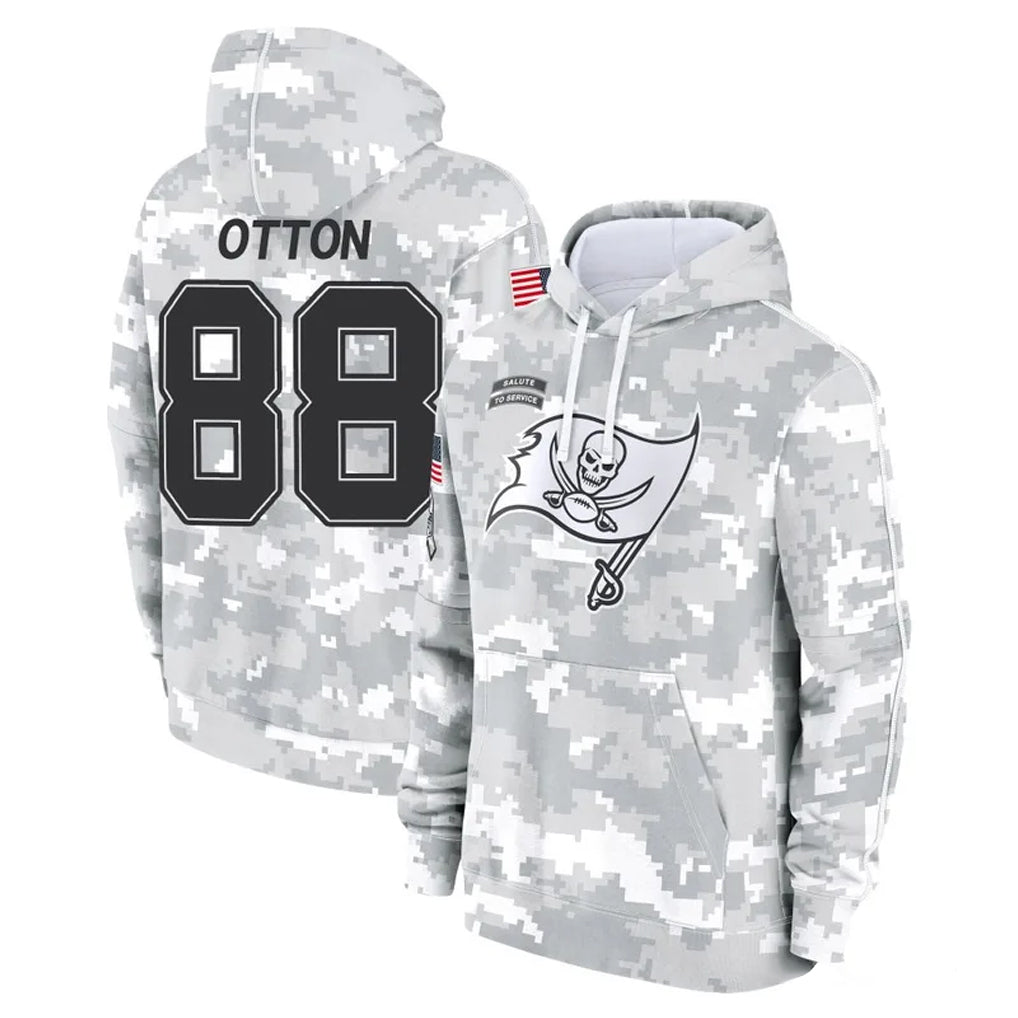 TB.Buccaneers #88 Cade Otton Player Arctic Camo Limited Salute to Service Pullover Hoodies Game Odoa Stitched Jerseys
