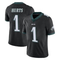 P.Eagles #1 Jalen Hurts Player Black Limited Vapor Untouchable Home Game Odoa Stitched Jerseys