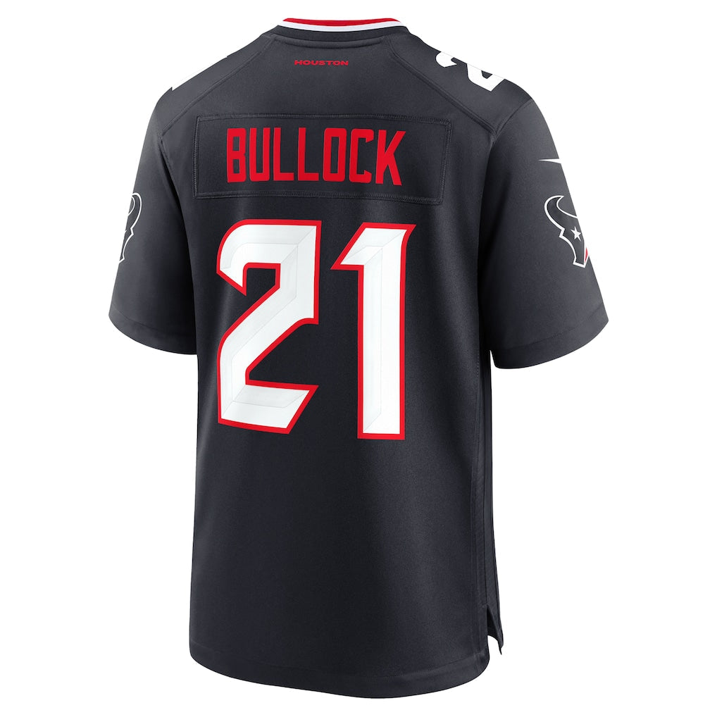 Odoa H.Texans #21 Calen Bullock Navy Team Game Jersey