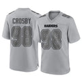 LV.Raiders #98 Maxx Crosby Player Gray Atmosphere Fashion Limited Game Odoa Stitched Jerseys