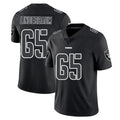 LV.Raiders #65 Tyler Linderbaum Player Black Limited Black Impact Home Game Odoa Stitched Jerseys