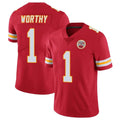 KC.Chiefs #1 Xavier Worthy Player Red Limited Vapor Untouchable Home Game Odoa Stitched Jerseys