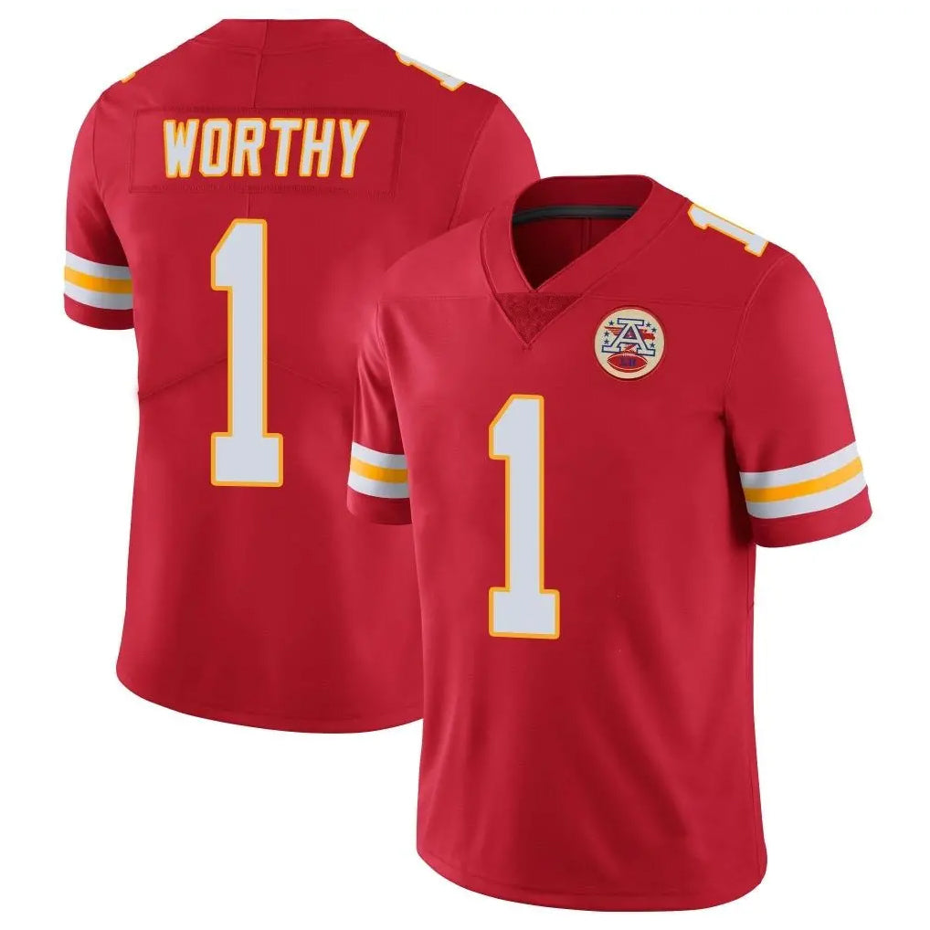 KC.Chiefs #1 Xavier Worthy Player Red Limited Vapor Untouchable Home Game Odoa Stitched Jerseys