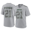 NY.Jets #21 Brandon Stephens Player Gray Limited Atmosphere Fashion Home Game Odoa Stitched Jerseys