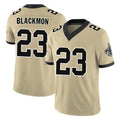 NO.Saints #23 Julian Blackmon Player Gold Limited Vapor F.U.S.E. Home Game Odoa Stitched Jerseys