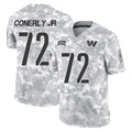 W.Commanders #72 Josh Conerly Jr. Player Arctic Camo Limited Salute To Service Home Game Odoa Stitched Jerseys