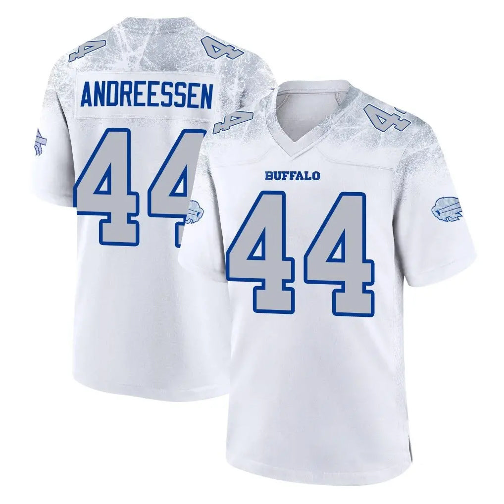 B.Bills #44 Joe Andreessen Player White Rivalries Collection Odoa Stitched Jerseys