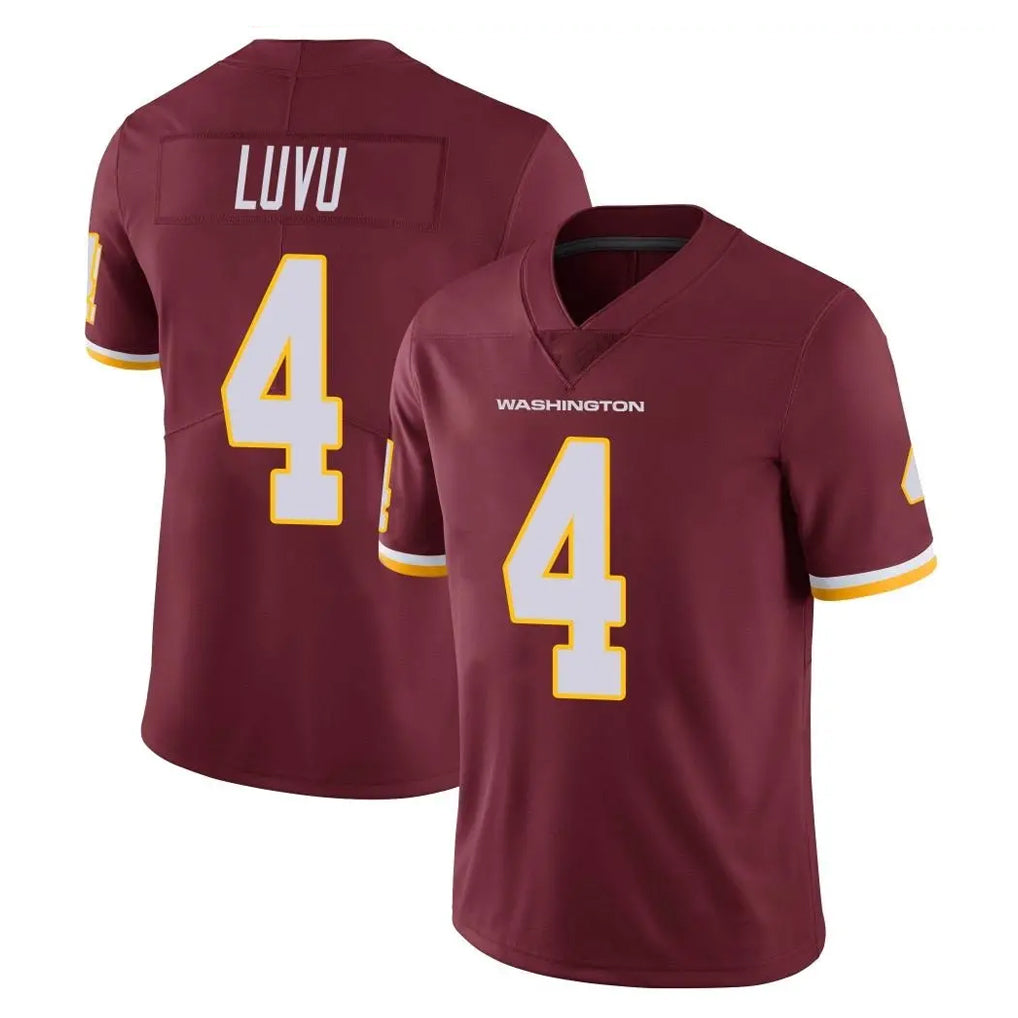 W.Commanders #4 Frankie Luvu Player Burgundy Limited Team Color Vapor Untouchable Home Game Odoa Stitched Jerseys