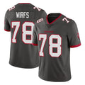TB.Buccaneers #78 Tristan Wirfs Player Pewter Limited Alternate Vapor Home Game Odoa Stitched Jerseys