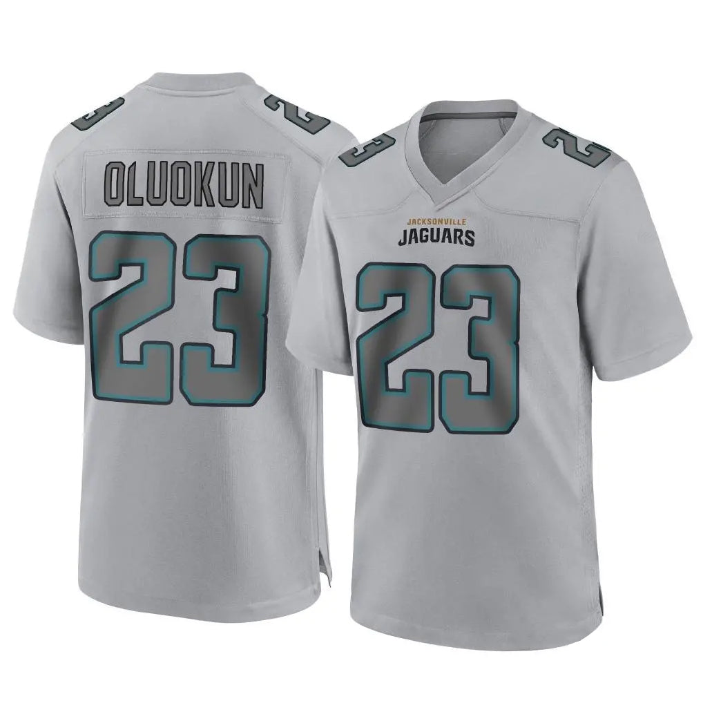 J.Jaguars #23 Foyesade Oluokun Player Gray Atmosphere Fashion Home Game Odoa Stitched Jerseys