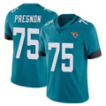 J.Jaguars #75 Emmanuel Pregnon Player Teal Vapor Untouchable Limited Home Game Odoa Stitched Jerseys