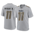 P.Steelers #11 Michael Pittman Jr. Player Gray Atmosphere Fashion Home Game Odoa Stitched Jerseys