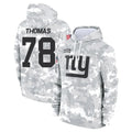 NY.Giants #78 Andrew Thomas Player Arctic Camo Salute to Service Pullover Hoodies Limited Game Odoa Stitched Jerseys