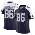 D.Cowboys #86 Luke Schoonmaker Player Navy-White Limited Alternate Vapor F.U.S.E. Home Game Odoa Stitched Jerseys