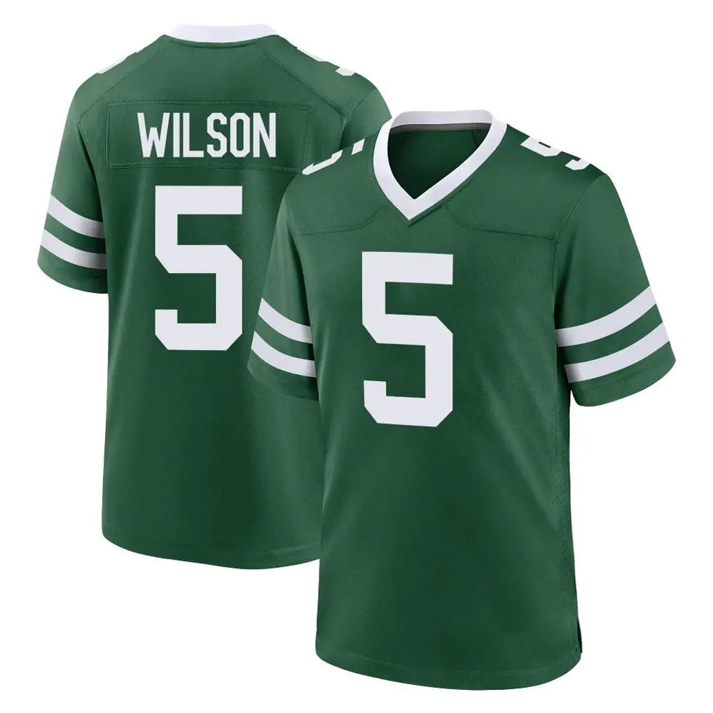NY.Jets #5 Garrett Wilson Player Green Legacy Home Game Odoa Stitched Jerseys
